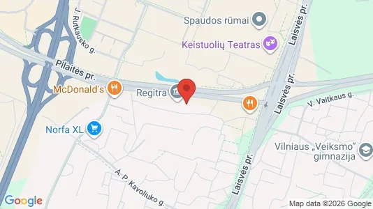 Büros zur Miete i Vilnius Karoliniškės - kort over placeringen