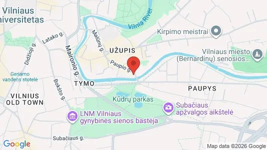 Büros zur Miete i Vilnius Senamiestis - kort over placeringen