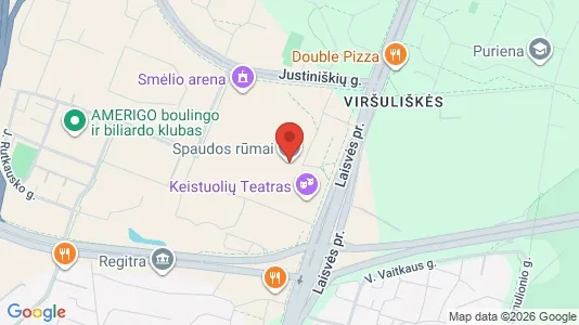 Office spaces for rent i Vilnius Viršuliškės - kort over placeringen