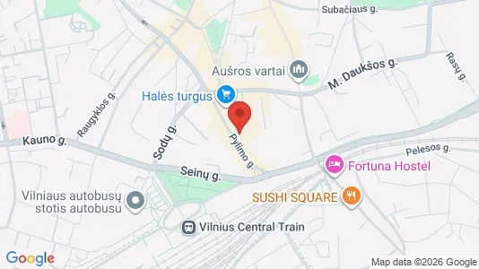 Office spaces for rent i Vilnius Senamiestis - kort over placeringen