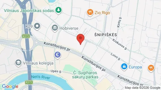 Büros zur Miete i Vilnius Šnipiškės - kort over placeringen