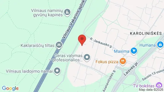 Industrial properties for rent i Vilnius Karoliniškės - kort over placeringen