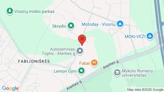 Office spaces for rent i Vilnius Fabijoniškės - kort over placeringen