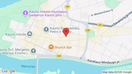 Lokaler til leie i Kaunas - kort over placeringen