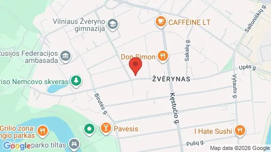 Werkstätte zur Miete i Vilnius Žvėrynas - kort over placeringen