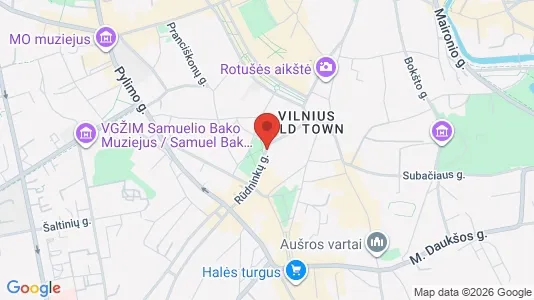 Office spaces for rent i Vilnius Senamiestis - kort over placeringen