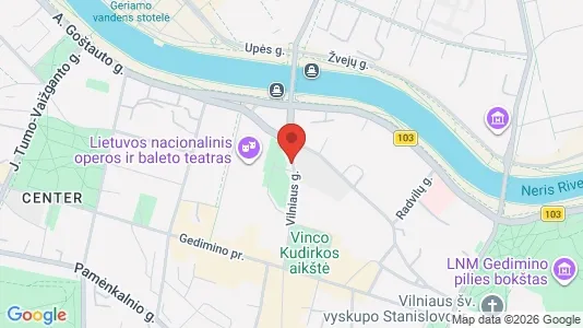 Office spaces for rent i Vilnius Senamiestis - kort over placeringen