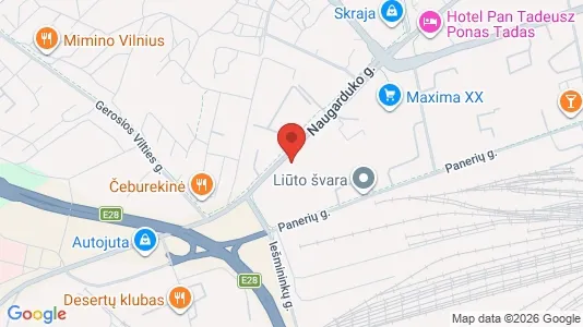 Office spaces for rent i Vilnius Naujamiestis - kort over placeringen