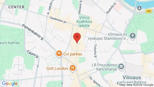 Office spaces for rent i Vilnius Senamiestis - kort over placeringen
