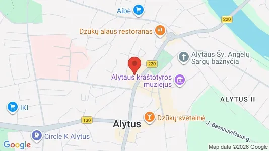 Office spaces for rent i Alytaus m. sav. - kort over placeringen