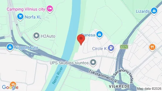 Gewerbeflächen zur Miete i Vilnius Vilkpėdė - kort over placeringen