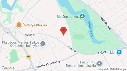 Kantorruimte te huur i Klaipėda - kort over placeringen
