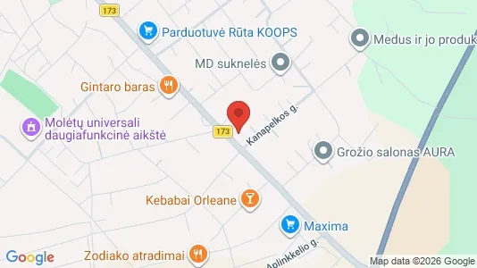 Büros zur Miete i Molėtų r. sav. - kort over placeringen