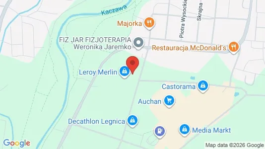 Kontorer til leie i Legnica - kort over placeringen