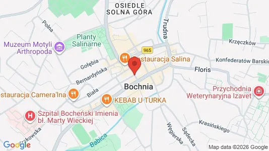 Espacios de oficina En alquiler i Bocheński - kort over placeringen