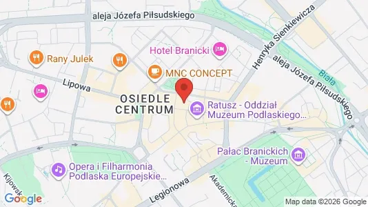 Büros zur Miete i Białystok - kort over placeringen
