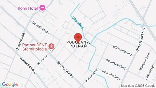 Büros zur Miete i Poznań - kort over placeringen