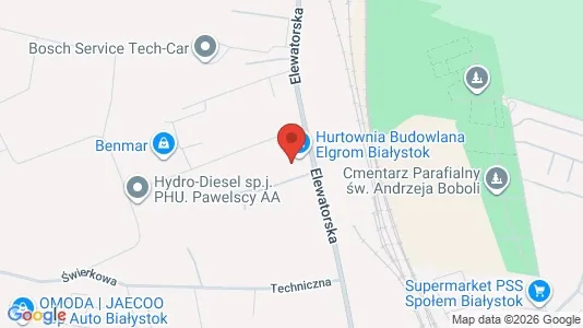 Lokale biurowe Do wynajęcia i Białystok - kort over placeringen