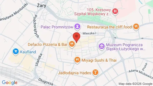 Kontorer til leie i Żarski - kort over placeringen