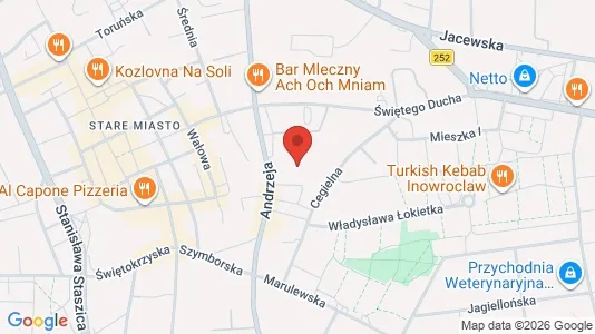 Office spaces for rent i Inowrocławski - kort over placeringen