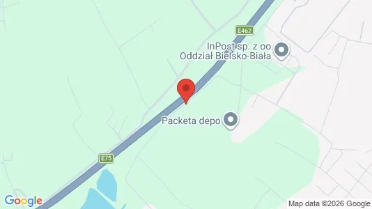 Kontorer til leie i Bielsko-Biała - kort over placeringen