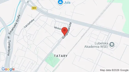 Office spaces for rent i Lublin - kort over placeringen