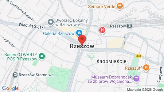 Büros zur Miete i Rzeszów - kort over placeringen