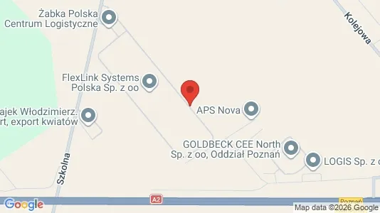 Toimistotilat Vuokrattavana i Poznański - kort over placeringen