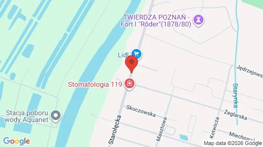 Office spaces for rent i Poznań - kort over placeringen