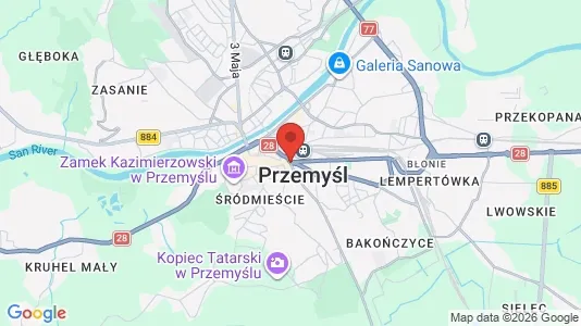 Lokale biurowe Do wynajęcia i Przemyśl - kort over placeringen