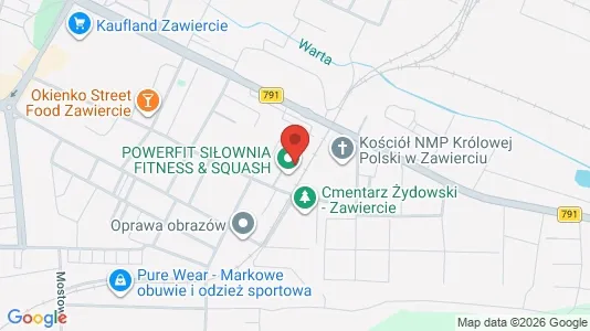 Lokale biurowe Do wynajęcia i Zawierciański - kort over placeringen