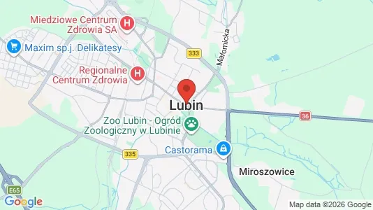 Lokale biurowe Do wynajęcia i Lubiński - kort over placeringen