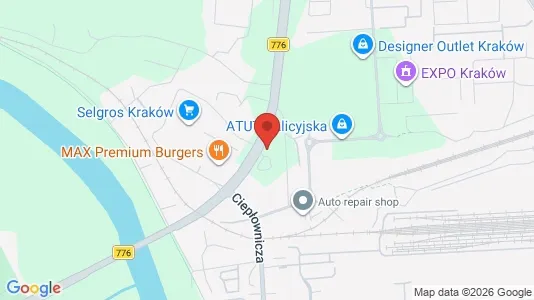 Lokale biurowe Do wynajęcia i Kraków Podgórze - kort over placeringen