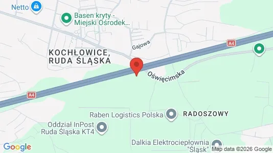 Espacios de oficina En alquiler i Ruda Śląska - kort over placeringen