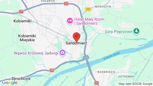 Kontorslokaler för uthyrning i Sandomierski - kort over placeringen
