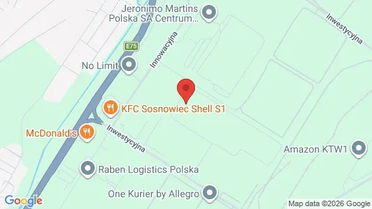 Office spaces for rent i Sosnowiec - kort over placeringen