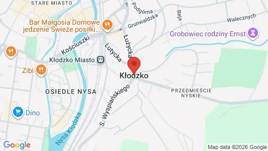 Büros zur Miete i Kłodzki - kort over placeringen