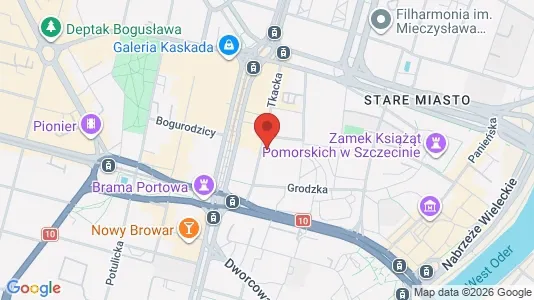 Toimistotilat Vuokrattavana i Szczecin - kort over placeringen