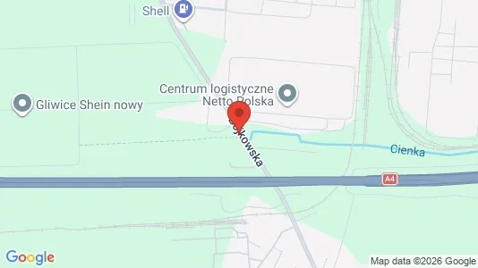 Kontorlokaler til leje i Gliwice - kort over placeringen