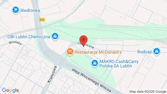 Büros zur Miete i Lublin - kort over placeringen