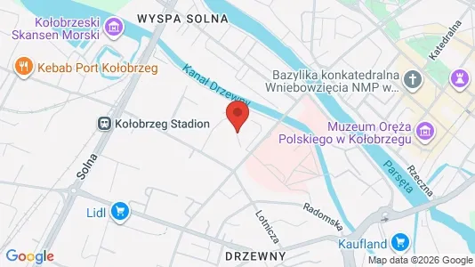 Büros zur Miete i Kołobrzeski - kort over placeringen