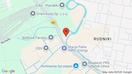 Toimistotilat Vuokrattavana i Gdańsk - kort over placeringen