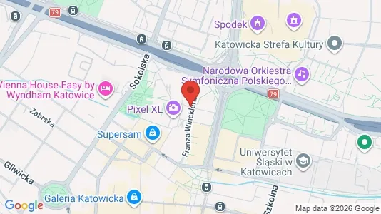 Lokale biurowe Do wynajęcia i Katowice - kort over placeringen