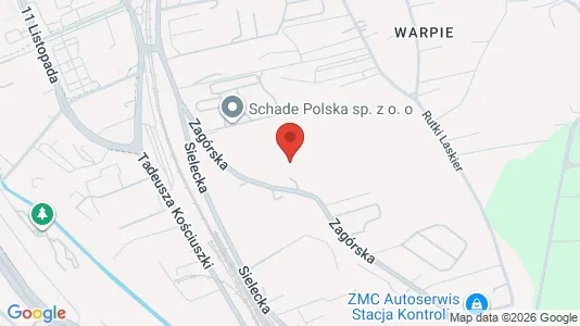 Kontorer til leie i Będziński - kort over placeringen