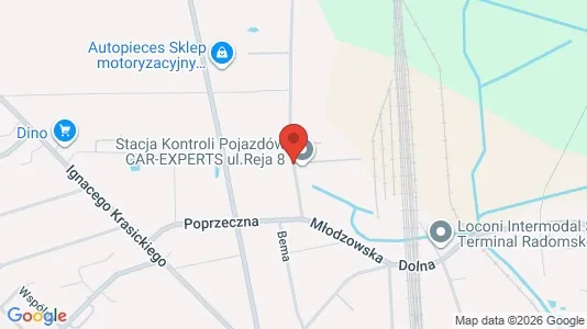 Office spaces for rent i Radomszczański - kort over placeringen