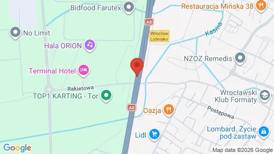 Espacios de oficina En alquiler i Wrocław - kort over placeringen