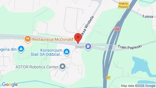 Lokale biurowe Do wynajęcia i Kraków Podgórze - kort over placeringen