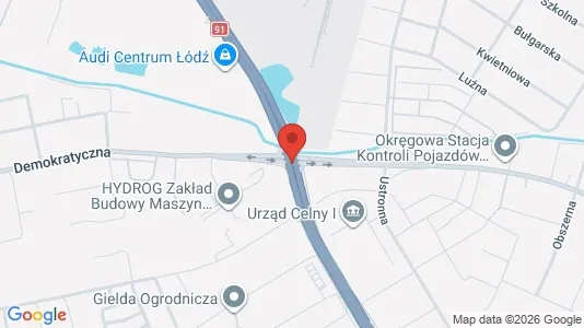 Kantorruimte te huur i Łódź - kort over placeringen