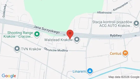 Lokale biurowe Do wynajęcia i Kraków Podgórze - kort over placeringen