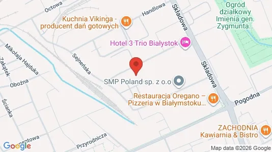 Espacios de oficina En alquiler i Białystok - kort over placeringen